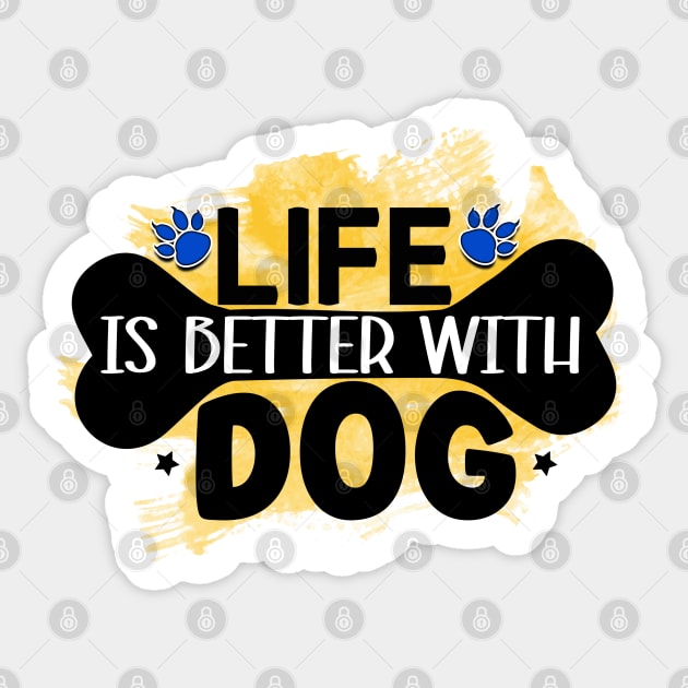 Pawsitively Hilarious: A Shirt for Dog Lovers Sticker by Steve